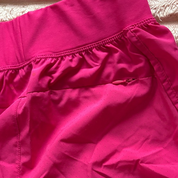 Asics Women's Bright Pink Athletic Shorts - Picture 4 of 4